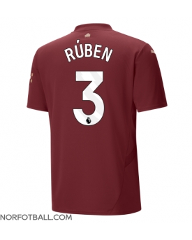 Billige Fotballdrakt Manchester City Ruben Dias #3 Replika Tredjedrakt 2024-25 Kortermet
